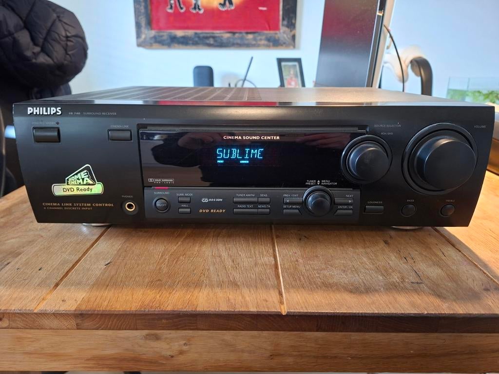 Philips FR740 Surround Receiver met boxen, Audio, Tv en Foto, Ophalen, Gebruikt, Overige merken