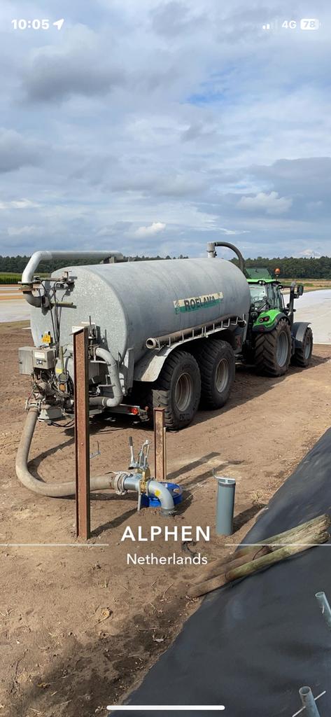 Roelama Transport tank, Zakelijke goederen, Ophalen, Gewasbescherming en Bemesting