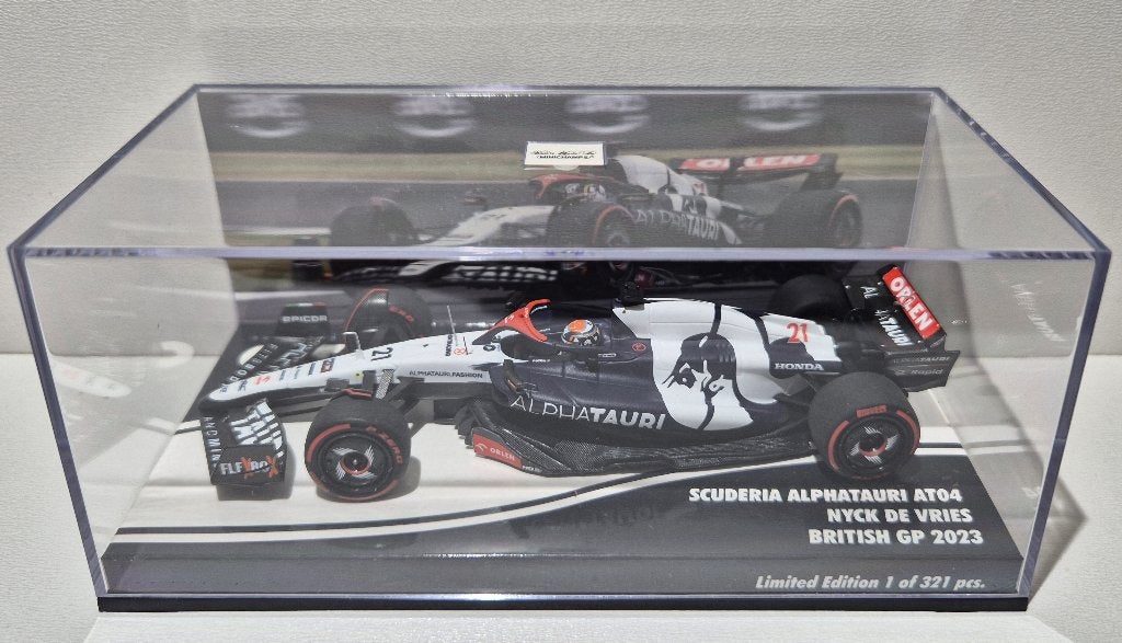 F1 Scuderia Alphatauri AT04 Nyck de Vries British GP 1/43, Hobby en Vrije tijd, Modelauto's | 1:43, Ophalen of Verzenden, Nieuw