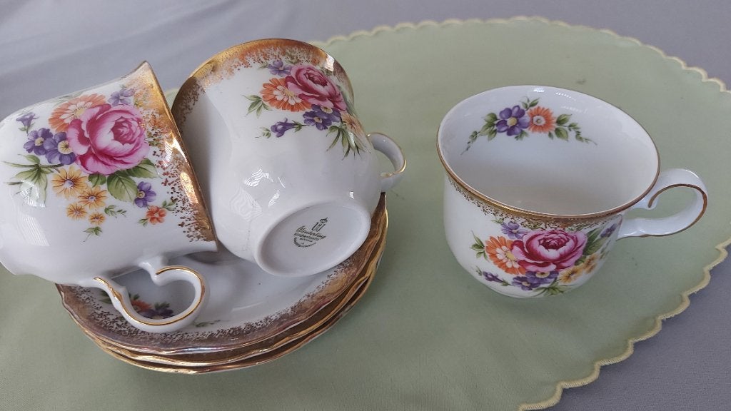 vintage kopjes met schotels Winterling, Ophalen