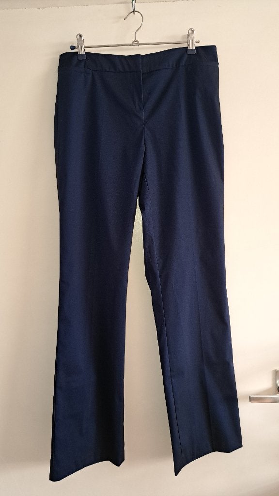 Prachtige broek - blauw glimmend uit de UK (maat 40), Maat 38/40 (M), Nieuw, Lang, Verzenden