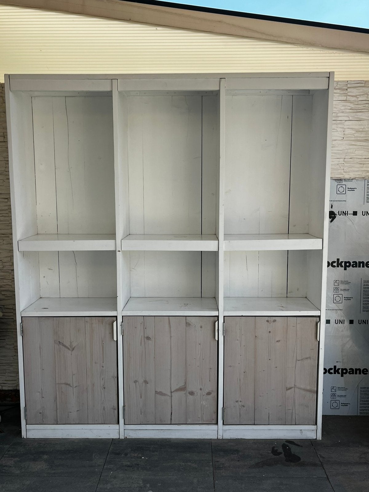 Steigerhouten kast, Ophalen, Gebruikt