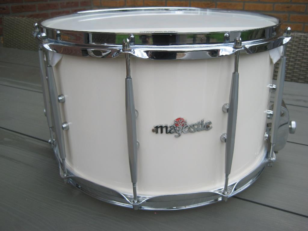 Snare Majestic vd Glas 14", Ophalen of Verzenden, Gebruikt, Drums of Percussie