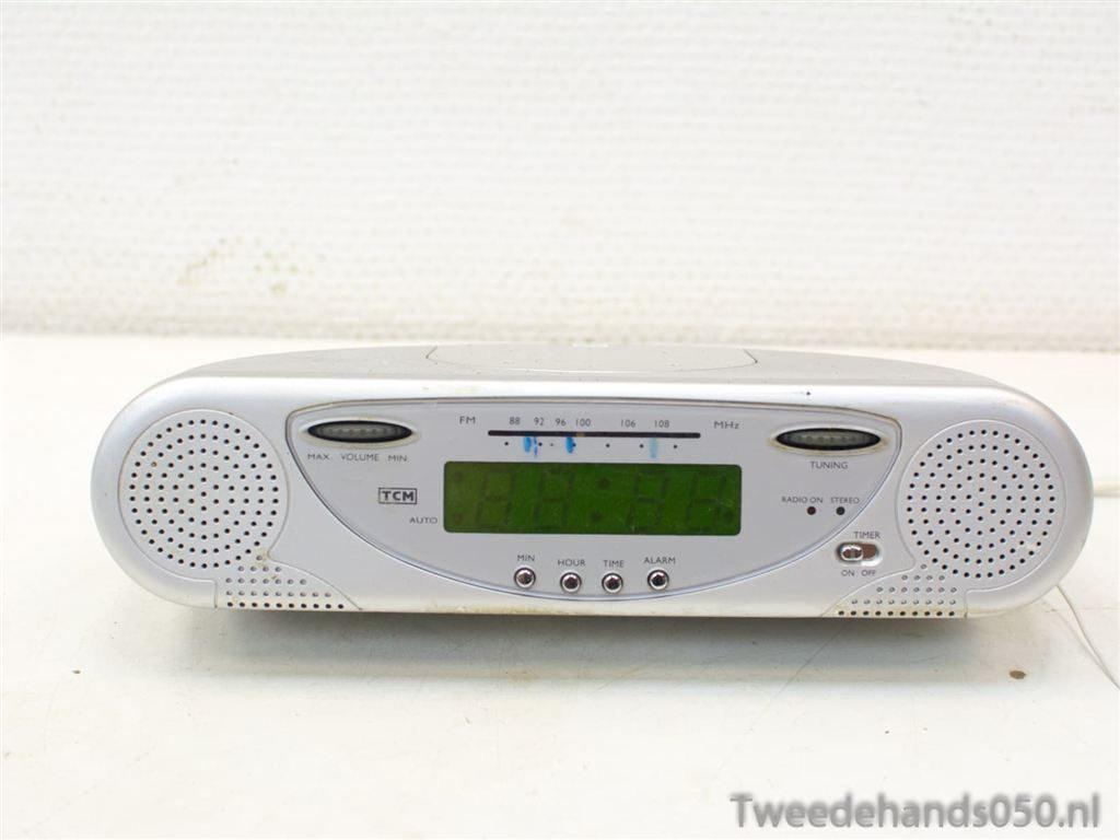 TCM wekkerradio 86835, Ophalen of Verzenden, Gebruikt