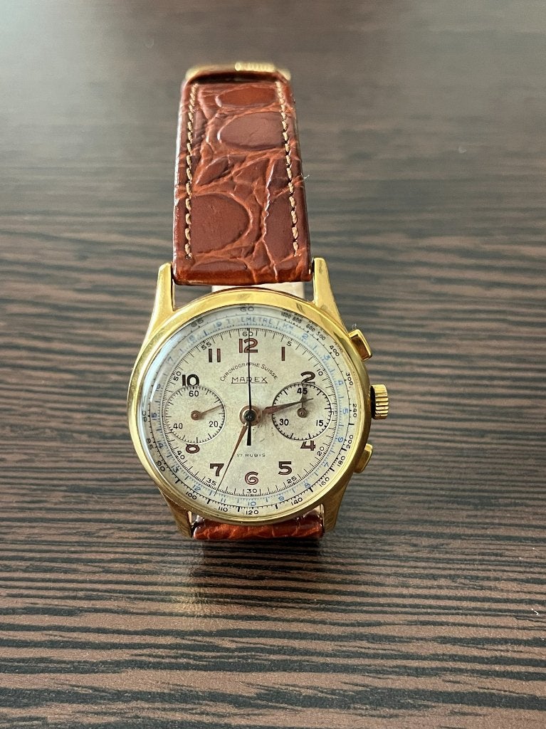 Marex Vintage Chrono, Overige merken, Staal, Polshorloge, 1930 tot 1960