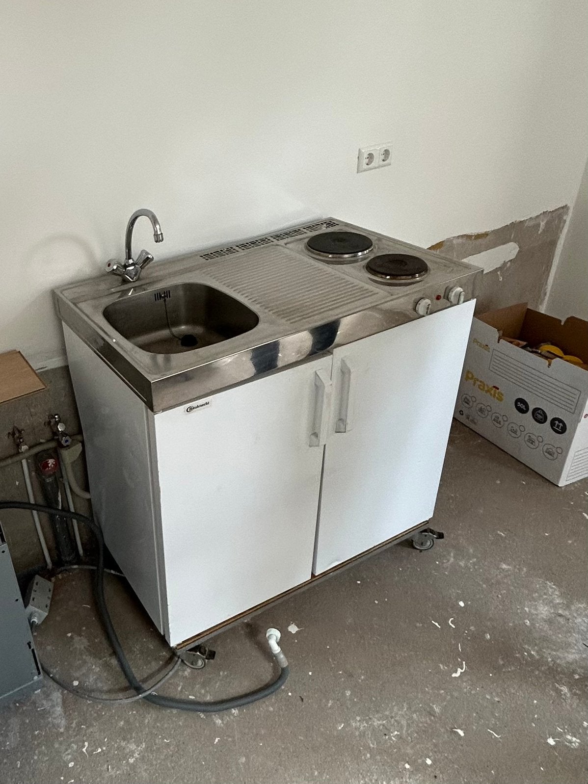 Bauknecht - mobiele keuken unit. Noodkeuken. Camper., Ophalen, Gebruikt, Wit, Overige typen