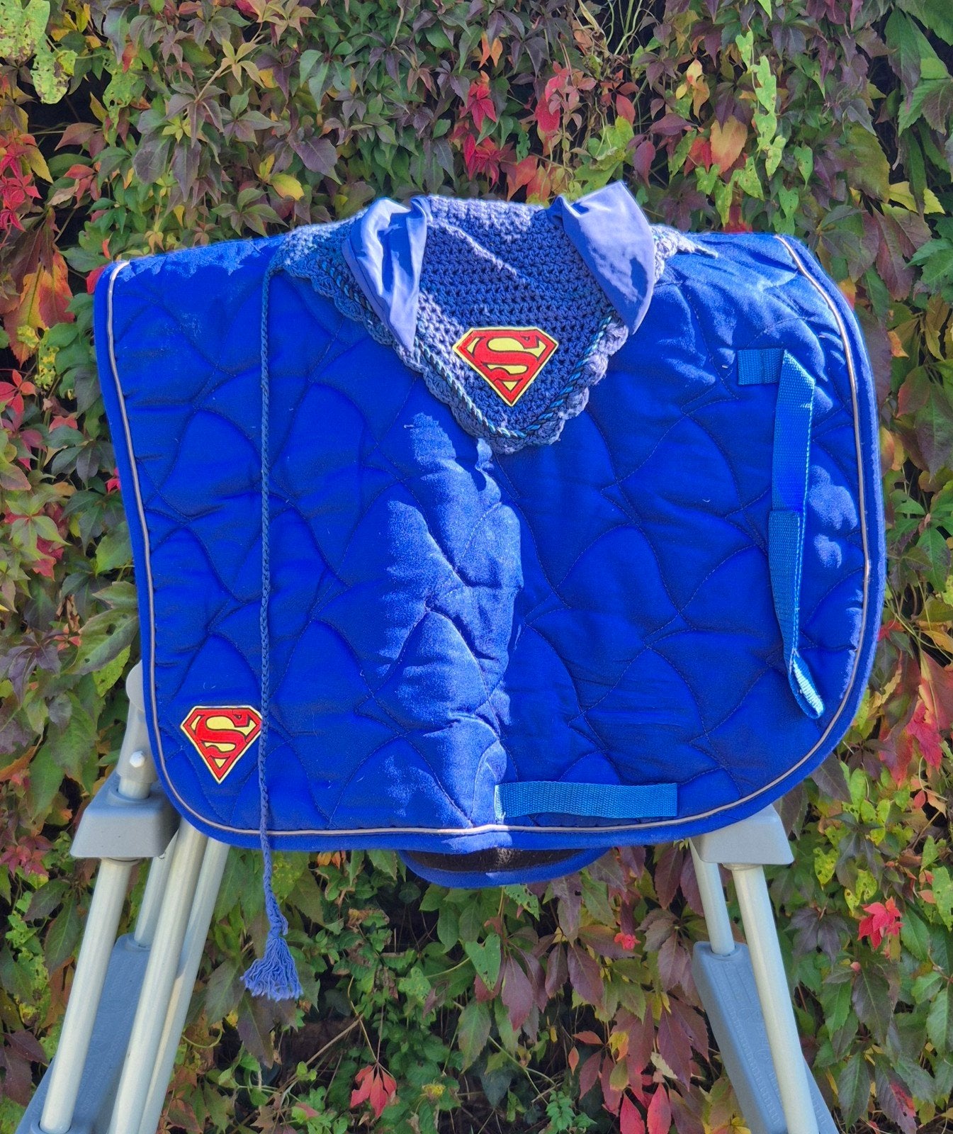 superman dekje en oornetje, Cob (M), Ophalen of Verzenden, Blauw
