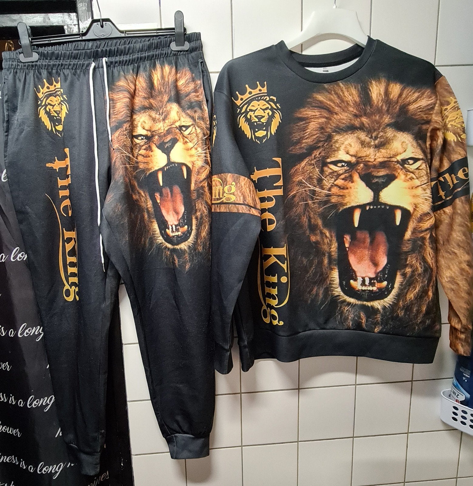 Wk oranje voetbal leeuw pak L-XL heren THE KING  kleding, Ophalen of Verzenden, Zo goed als nieuw