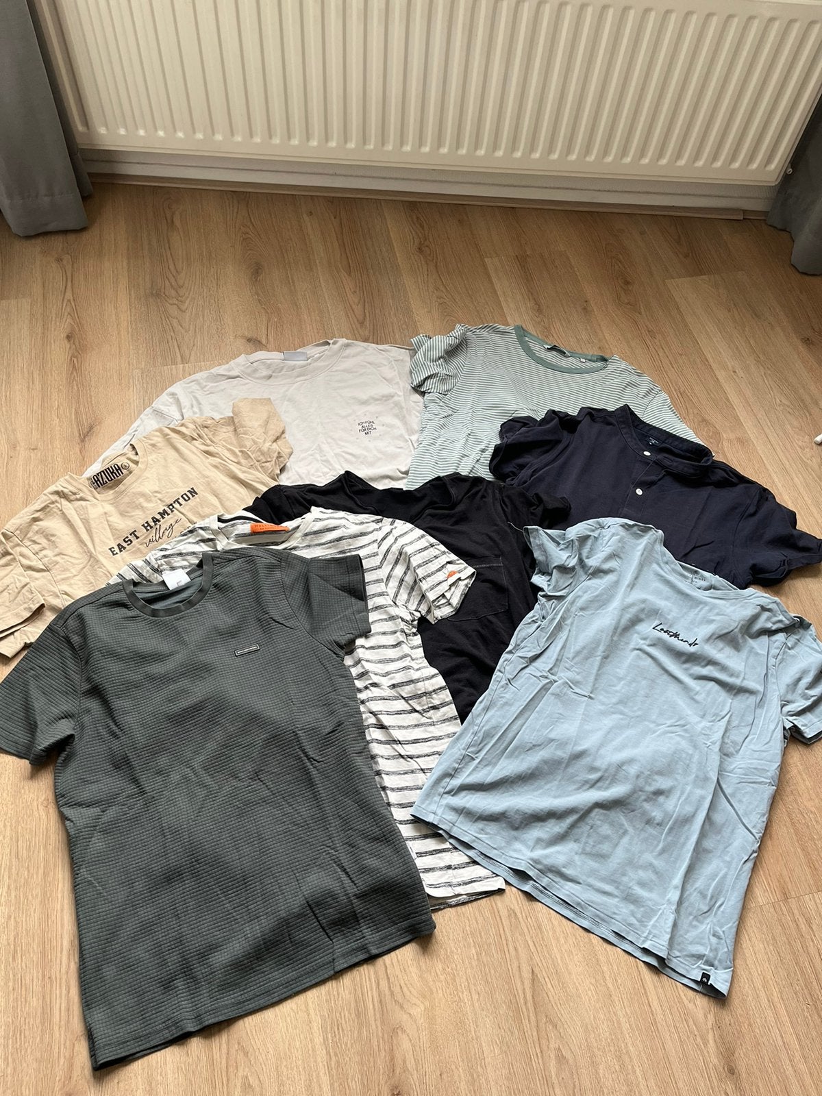 Set van 8 heren T-shirts korte mouw (lees beschrijving), Ophalen of Verzenden, Gedragen, Maat 48/50 (M)