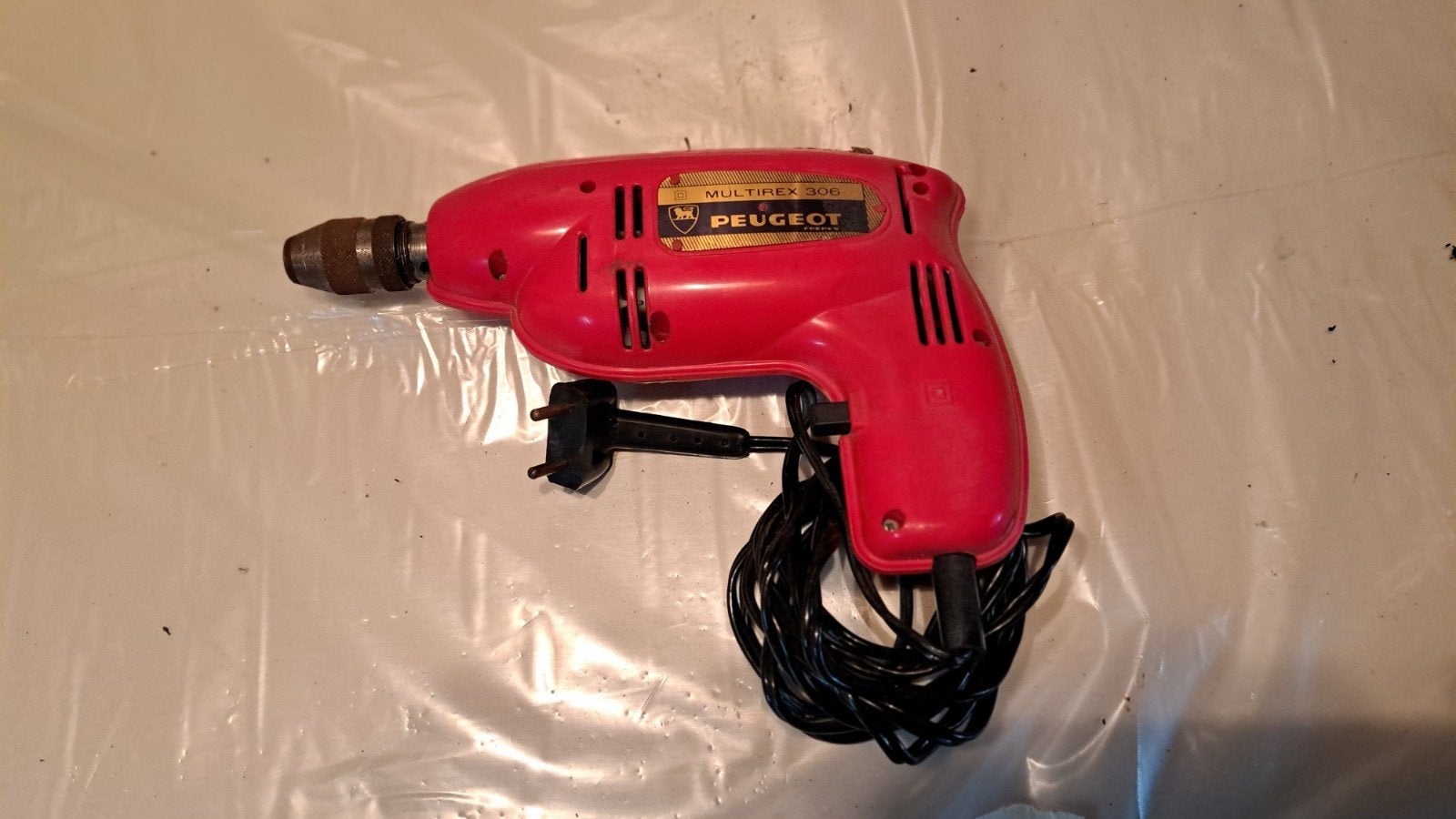 Vintage Peugeot Multirex 306 Boormachine - Hobby Boor, Ophalen, Zo goed als nieuw, Boormachine