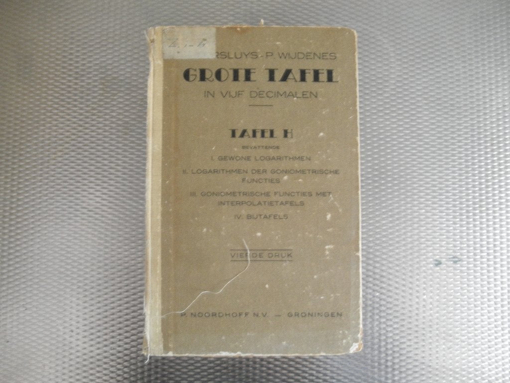 Grote tafel in vijf decimalen Tafel H, Boeken, Gelezen, Ophalen of Verzenden, 1945 tot heden, Overige onderwerpen