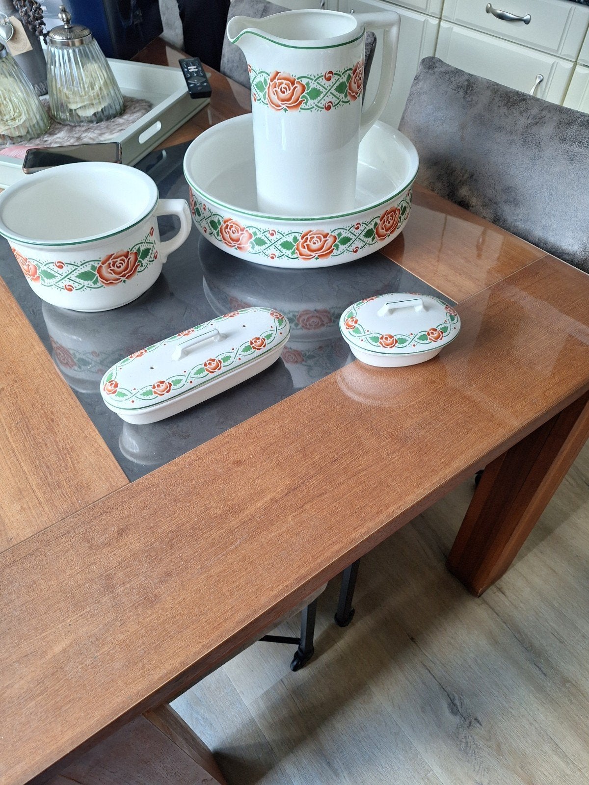 Vintage Societé Céramique Maastricht waskom set, Ophalen