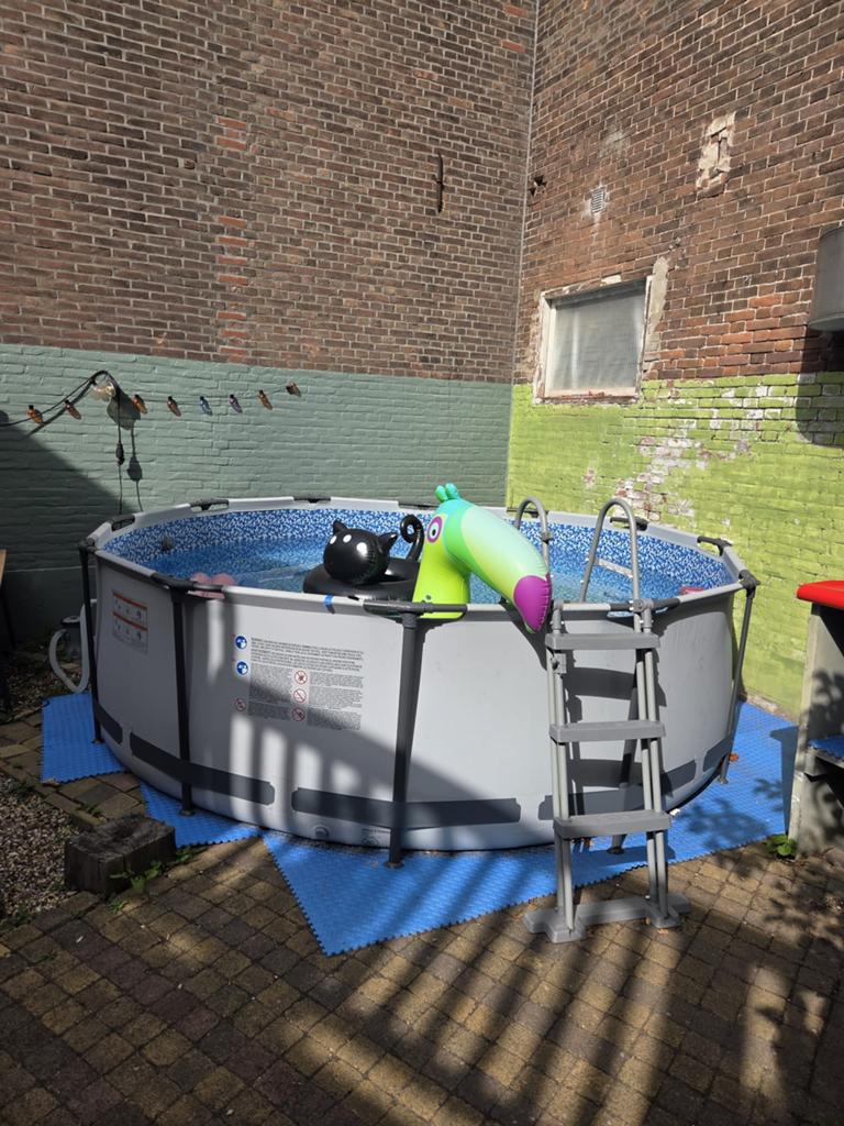 Bestway Steel Pro Max Zwembad Rond 366x100 cm, Tuin en Terras, Ophalen, 80 tot 120 cm, Rond, 300 cm of meer