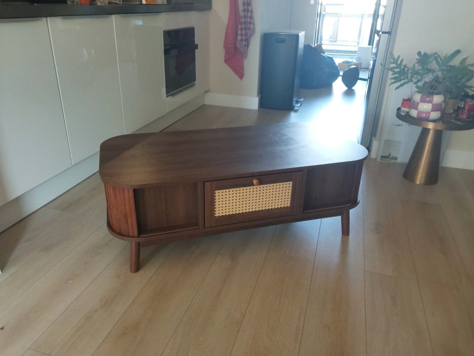 sallontafel Rotan, Ophalen, Zo goed als nieuw