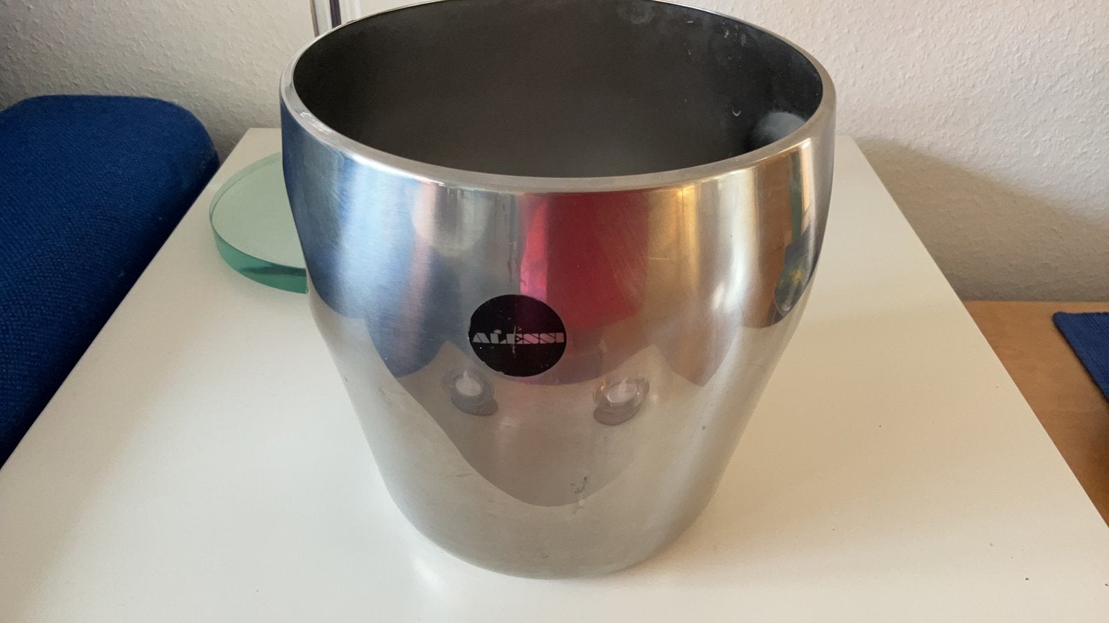 Alessi wijnkoeler/ ijsemmer/ champagnekoeler, Ophalen of Verzenden, Gebruikt, Natuurlijk materiaal