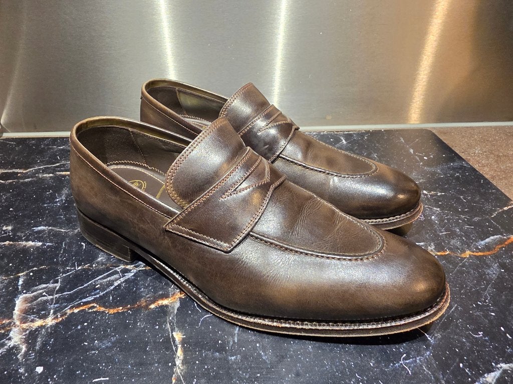 Harris loafers maat 9,5, Loafers, Harris, Bruin, Ophalen of Verzenden