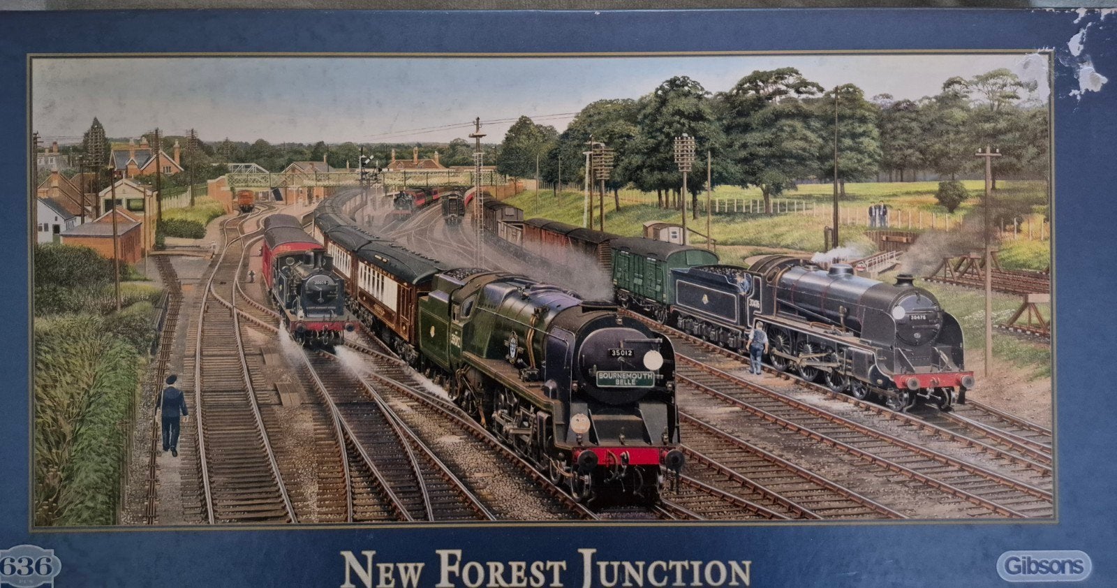 Gibsons puzzel 636 stukjes New Forest Junction, Ophalen of Verzenden, 500 t/m 1500 stukjes, Gebruikt, Legpuzzel