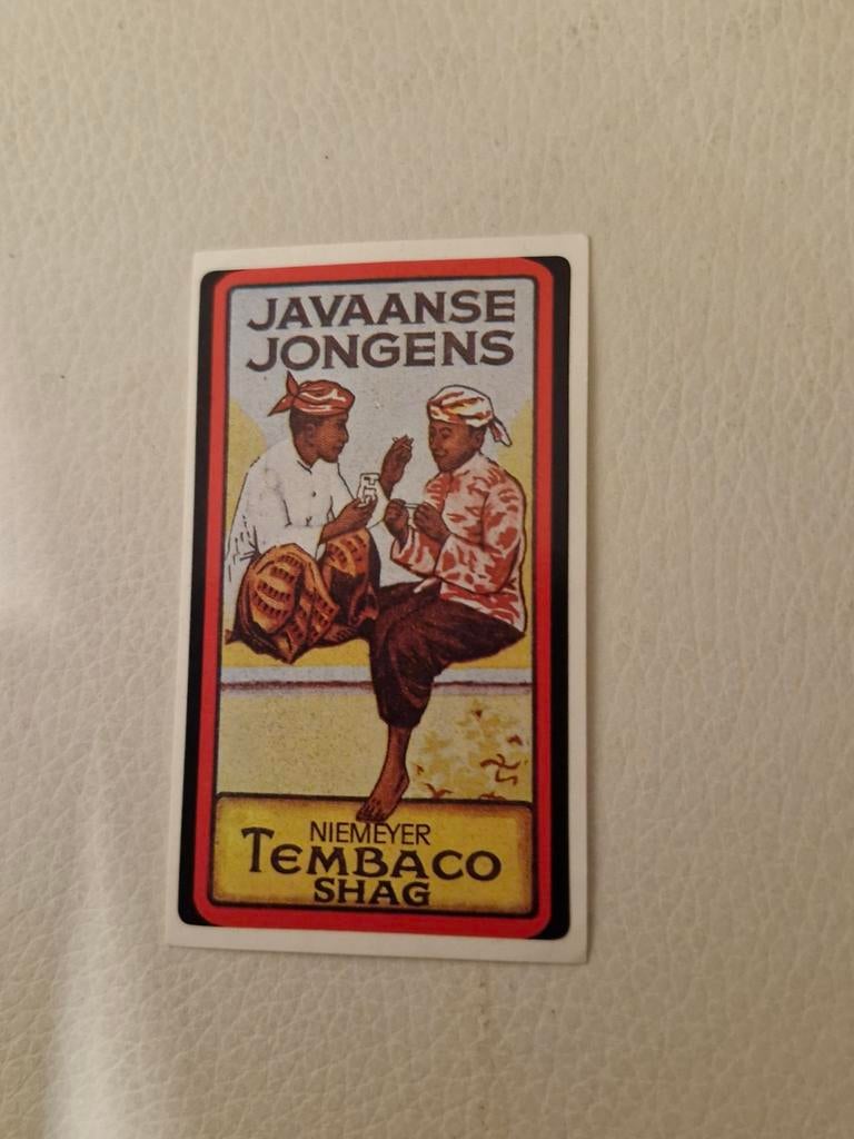 7000 Niemeyer Javaanse Jongens Tembaco Shag Sticker, Ophalen of Verzenden