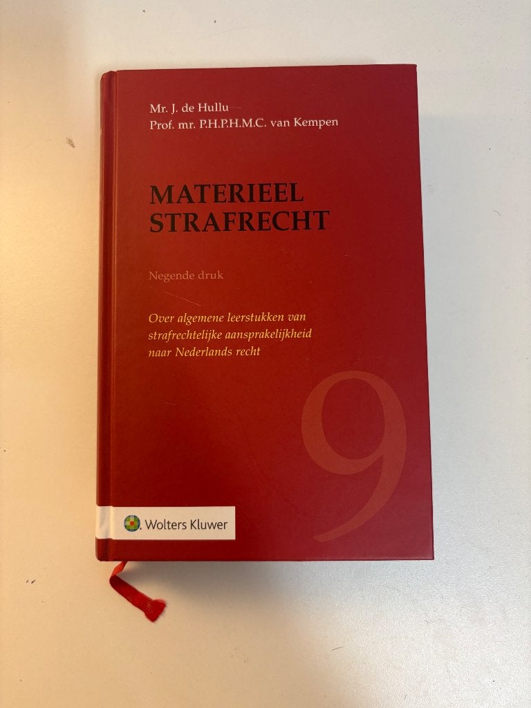 Materieel Strafrecht, Boeken, Verzenden, Beta, De Hullu, WO