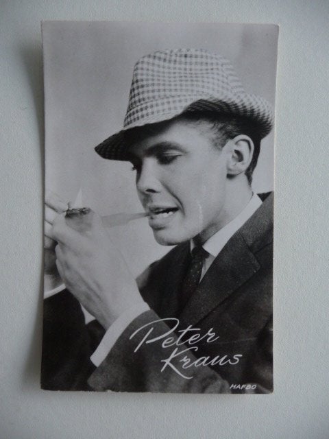 5 oude foto ansichtkaarten PETER KRAUS - 60-er jaren, Ophalen of Verzenden, 1960 tot 1980, Ongelopen, Sterren en Beroemdheden