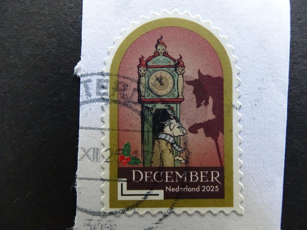 Postzegel NL / Decemberzegel / 2025  De wolf en de 7 geitjes, Ophalen of Verzenden, Na 1940, Gestempeld