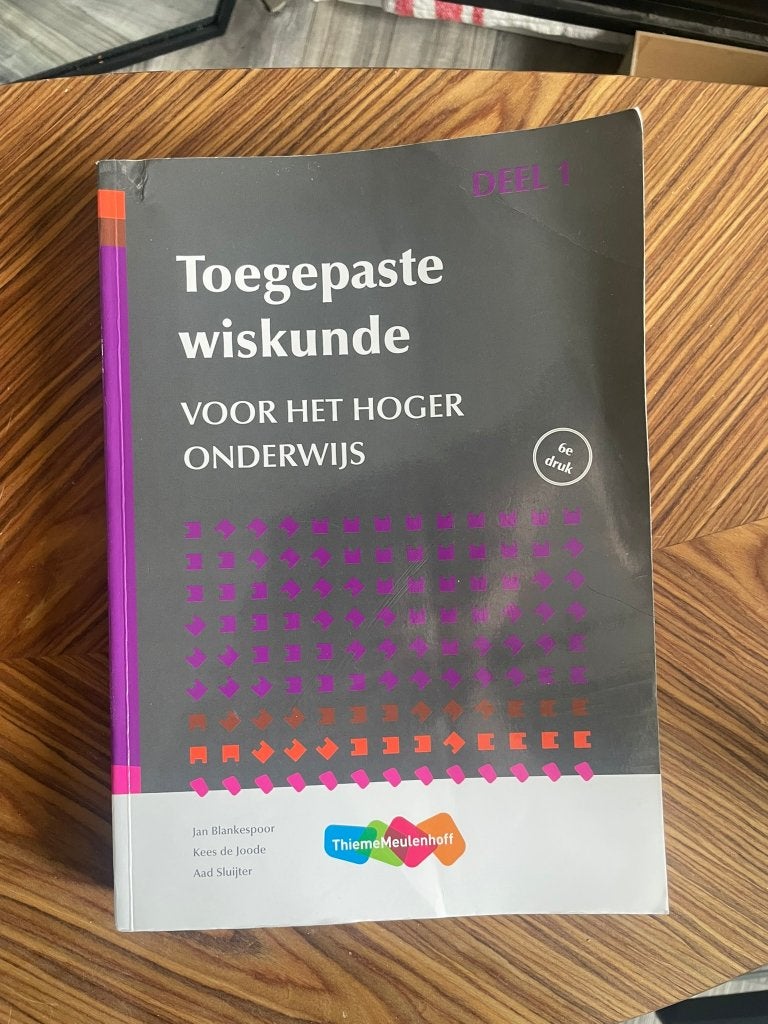 THIEMEMEULENHOFF toegepaste wiskunde Deel 1 6e druk, Ophalen of Verzenden, Beta, Zo goed als nieuw, HBO