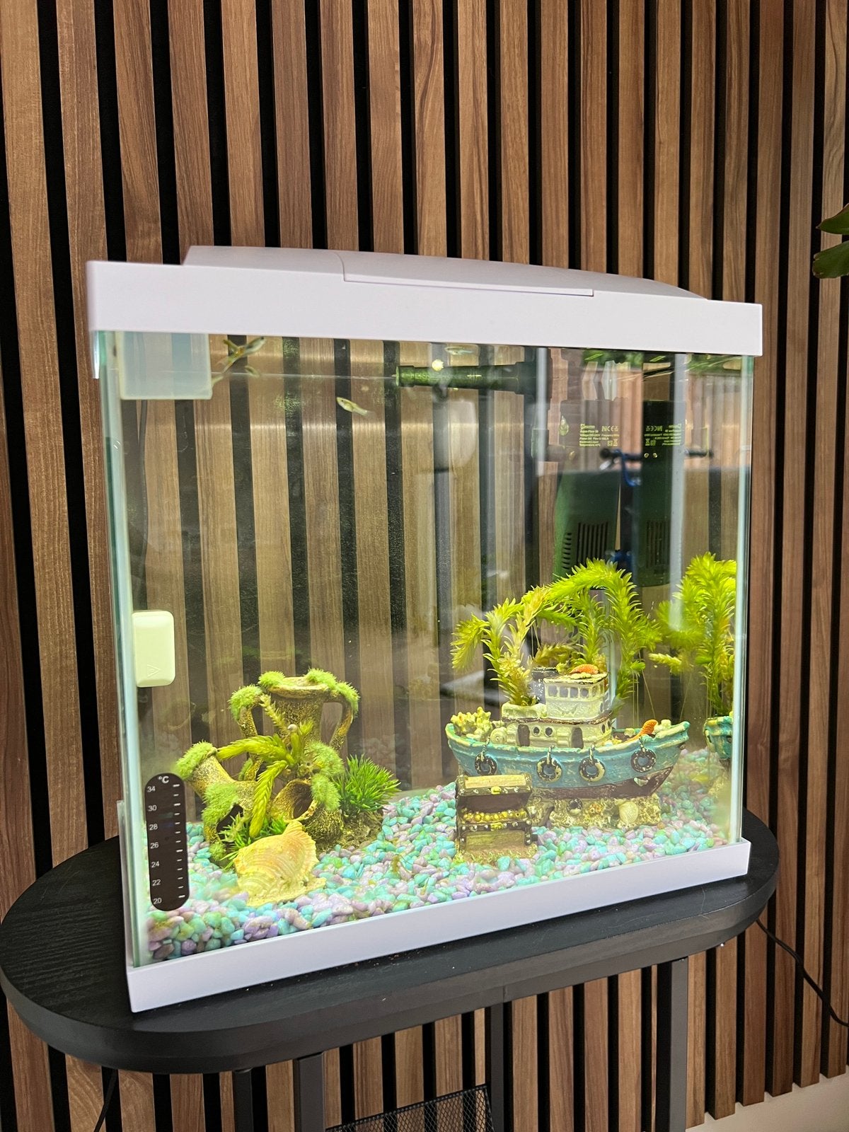SuperFish aquarium 25 liter incl pomp, LED en toebehoren, Dieren en Toebehoren, Ophalen, Gebruikt, Leeg aquarium, Superfish