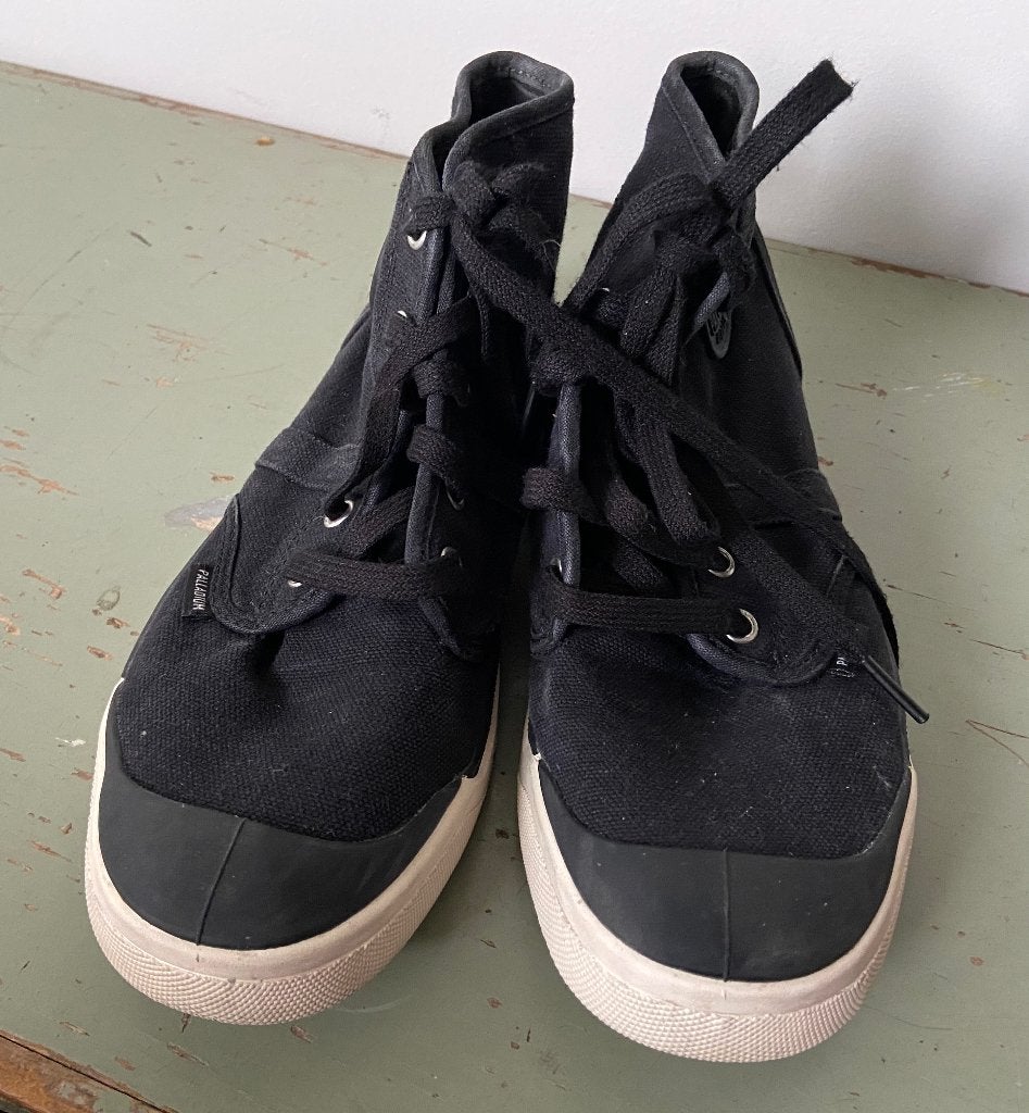 Zwarte canvas Palladium schoenen maat 39, Zwart, Palladium, Ophalen of Verzenden, Sneakers of Gympen