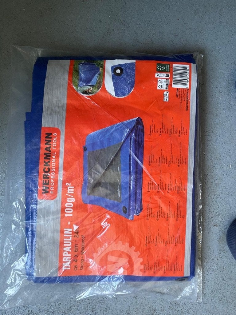 Kleed voortent, Ophalen, Nieuw
