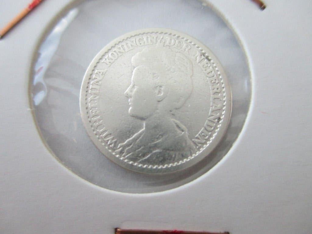 Kwartje 1913, Zilver, 25 cent, Ophalen of Verzenden, Koningin Wilhelmina