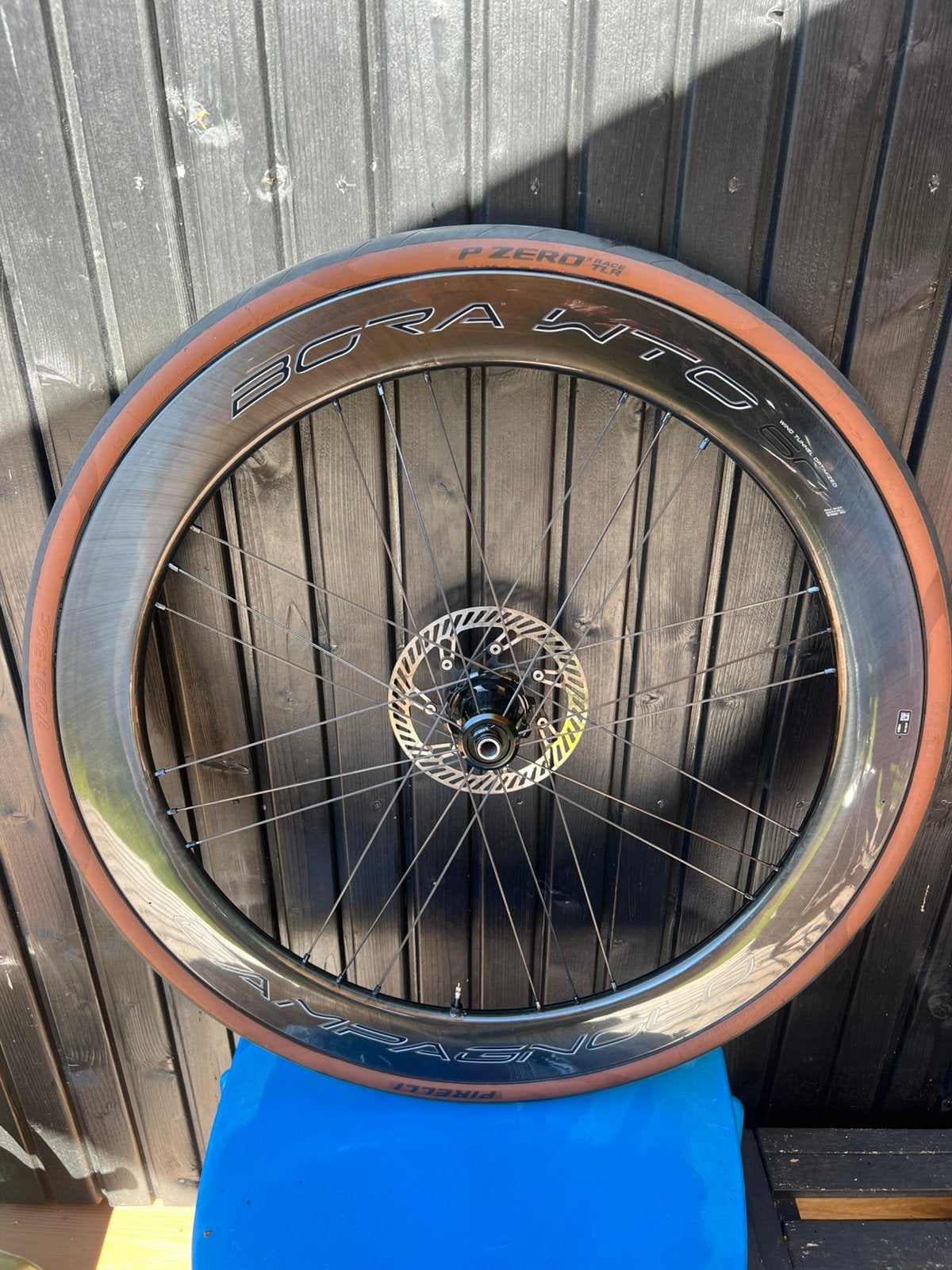 Campagnolo Bora WTO 60 Disc Carbon Wielset, Ophalen, Zo goed als nieuw, Stuur, Carbon