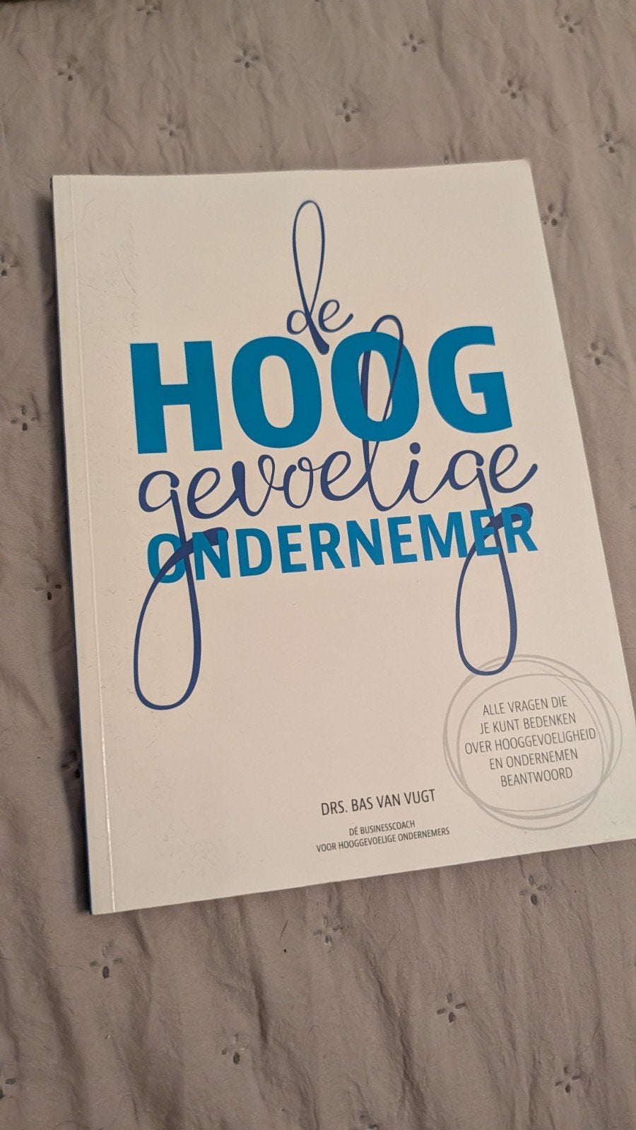 De Hooggevoelige Ondernemer - Bas van Vugt, Ophalen of Verzenden, Zo goed als nieuw, Bas van Vugt, Overige uitgevers