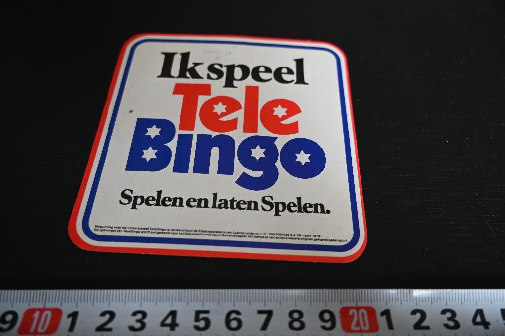sticker Ik speel Tele Bingo Spelen en laten spelen, Ophalen, Zo goed als nieuw