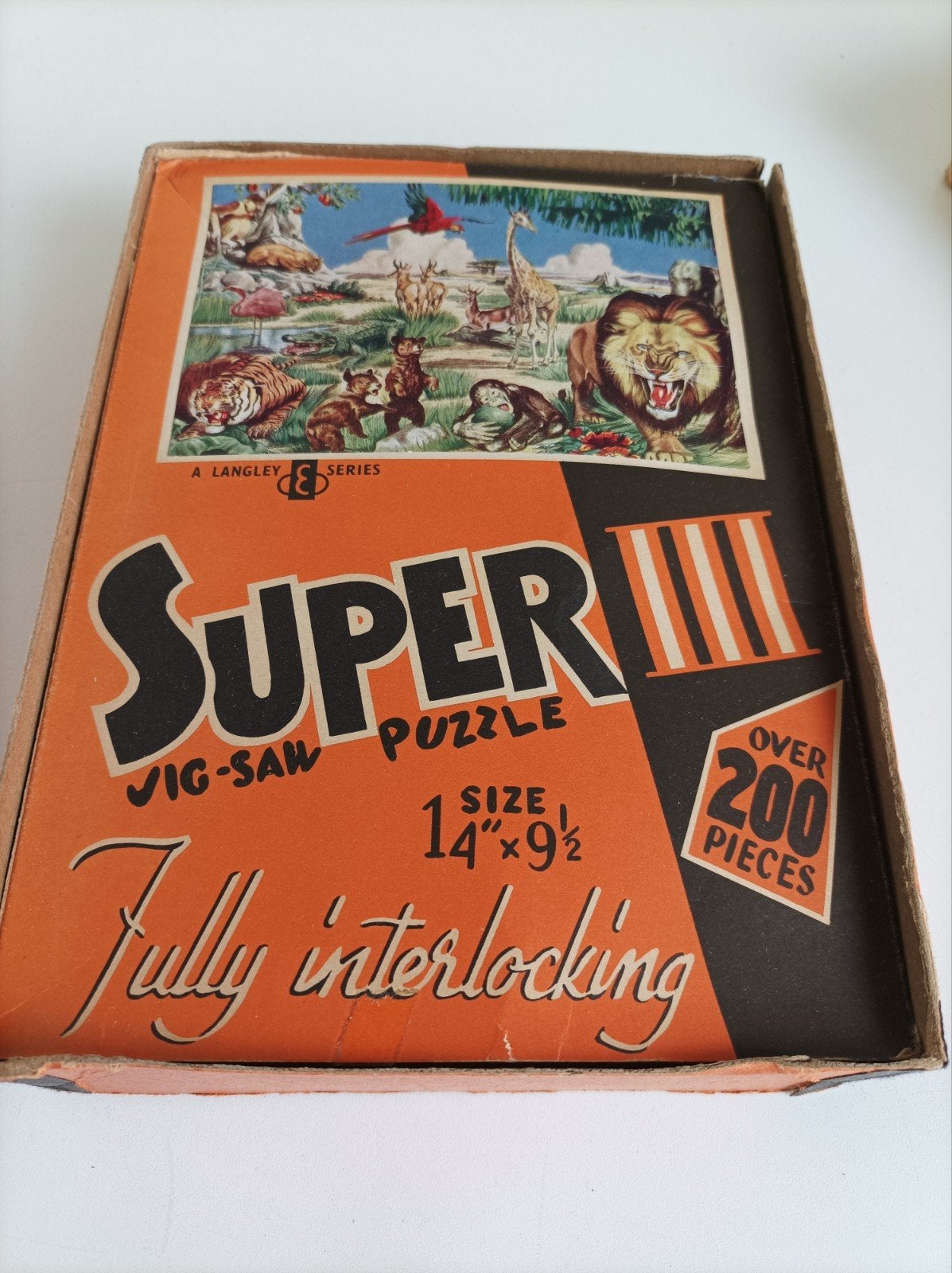 Puzzel vintage langley jinsaw puzzle, Ophalen of Verzenden, Gebruikt