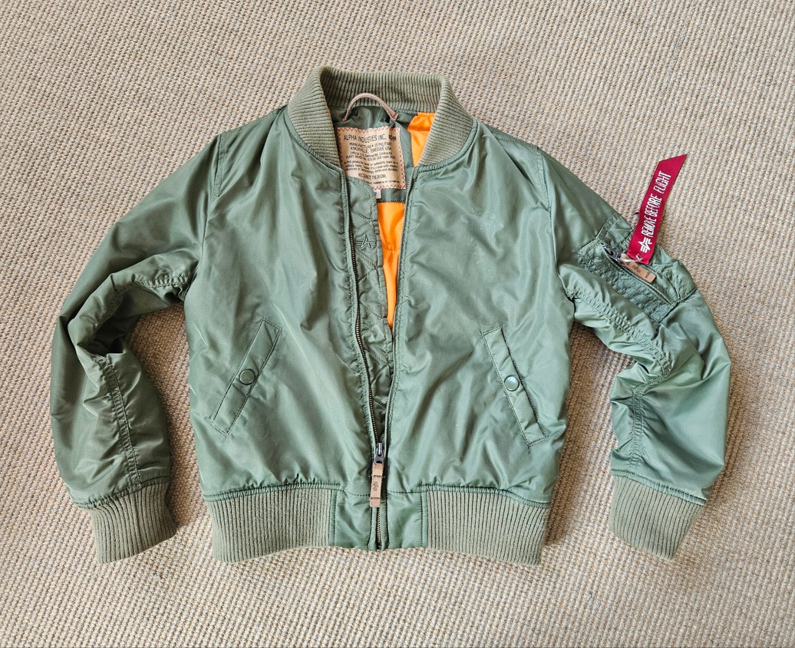 Alpha Industries Bomberjack X1/2 (ca. 122/128), Gebruikt, Alpha Industries, Ophalen of Verzenden, Jongen