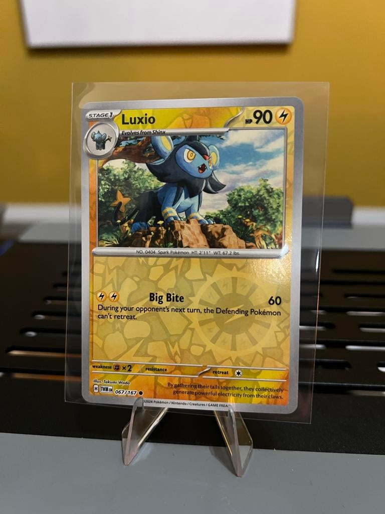 Luxio Pokémon Kaart 067/167 - Reverse Holo, Ophalen of Verzenden, Zo goed als nieuw, Losse kaart