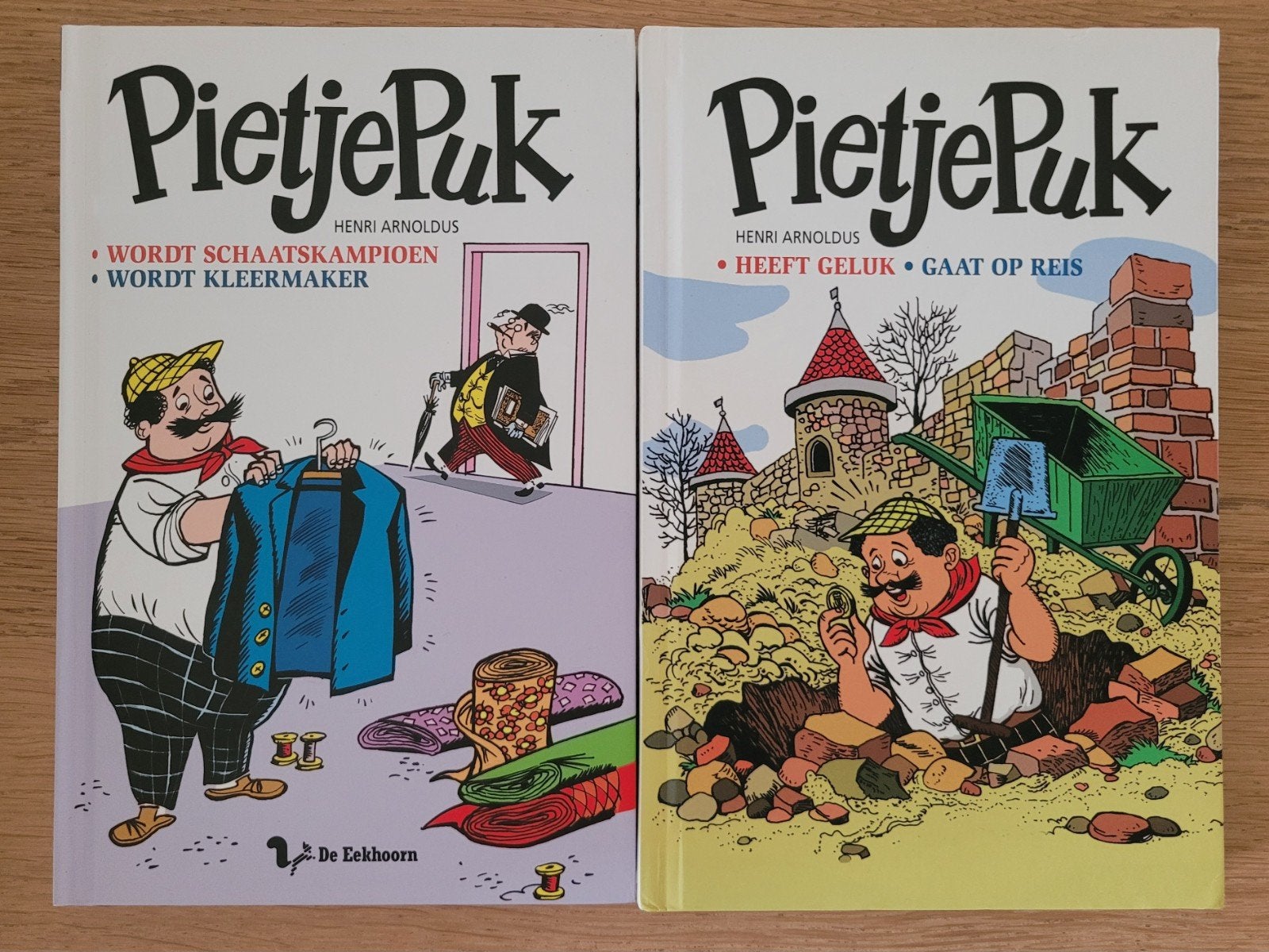2x Pietje Puk omnibussen, Henri Arnoldus, ZGAN, samen €6,-, Boeken, Ophalen of Verzenden, Zo goed als nieuw, Verhalen