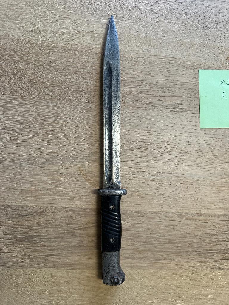 Bajonet omstreeks 1942 K95 AGV € 80,-, Ophalen, Mes of Dolk
