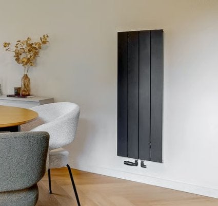 Designradiator zwart, design radiator badkamer, Ophalen, Radiator, Minder dan 60 cm, Zo goed als nieuw