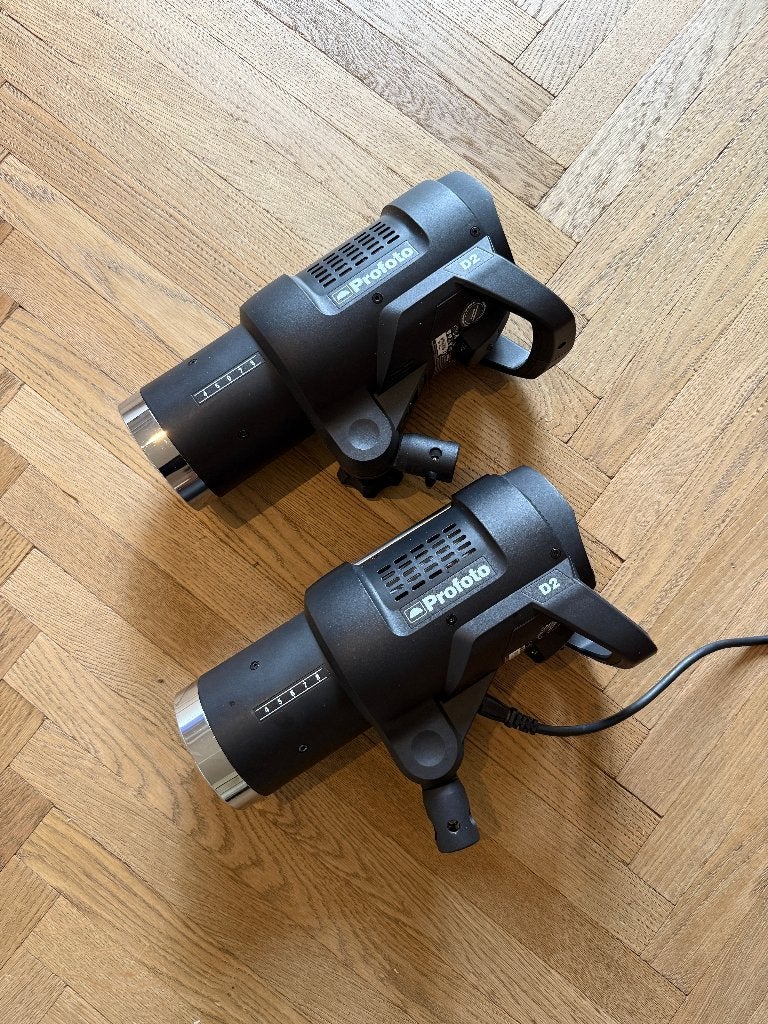 Profoto D2 500 AirTTL Duo Set – 2 studioflitsers + statieven, Ophalen, Gebruikt, Verstelbaar, Overige merken