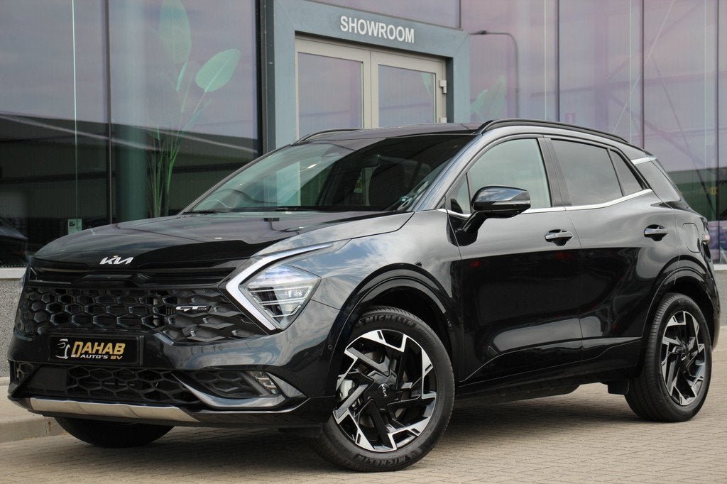 Kia Sportage 1.6 T-GDi Hybrid GT-PlusLine AWD | 265PK | PHEV, Auto's, Kia, Gebruikt, 4 cilinders, Zwart, Bedrijf