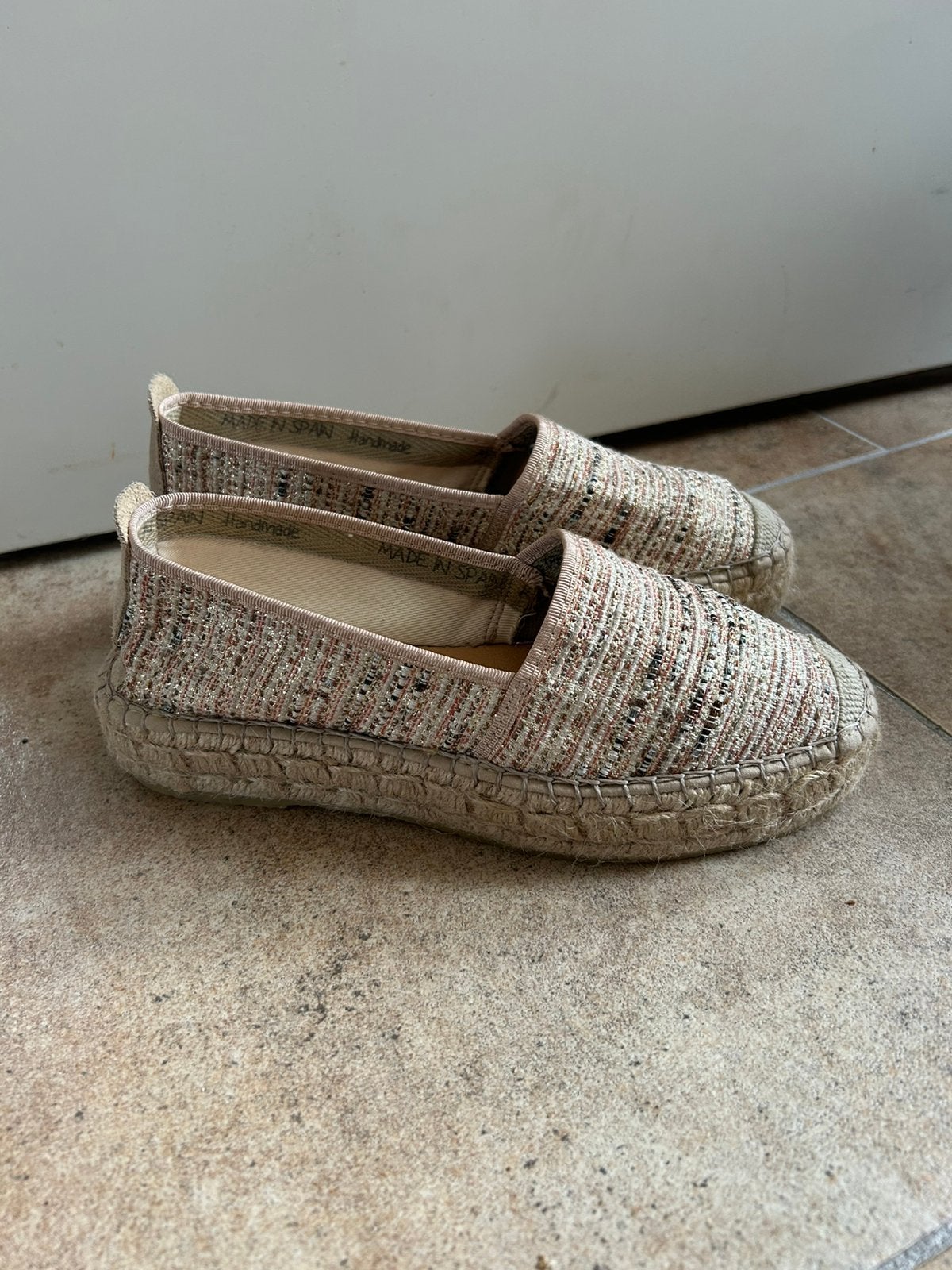 Meerkleurige Geweven Tango “Vienna” Espadrilles Tango mt 38, Kleding | Dames, Overige kleuren, Ophalen of Verzenden, Zo goed als nieuw