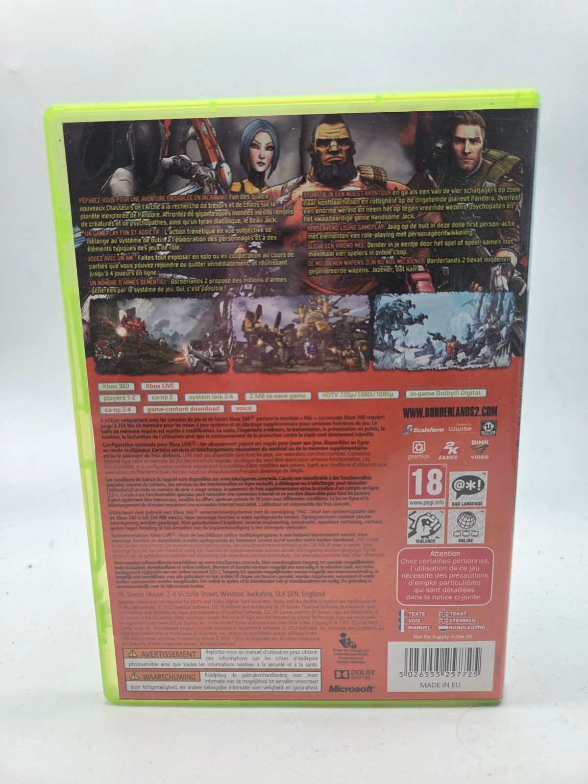 Borderlands 2 - Xbox 360, Vanaf 18 jaar, Shooter, Ophalen of Verzenden, Eén computer