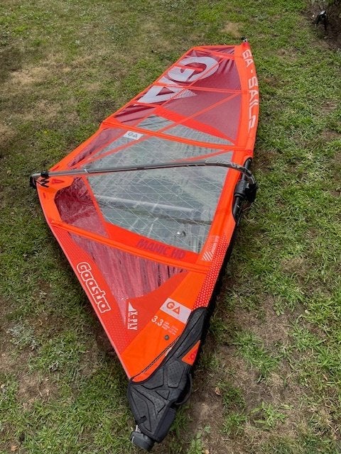 Complete set GA Manic HD 3.3, Watersport en Boten, Windsurfen, Ophalen, Gebruikt, Gaastra, Minder dan 3.5 m²