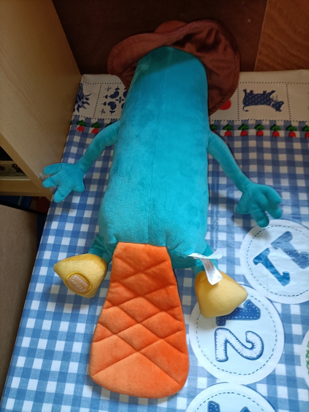 Perry het Vogelbekdier knuffel Disney 41 cm groot, Ophalen of Verzenden, Zo goed als nieuw, Overige typen