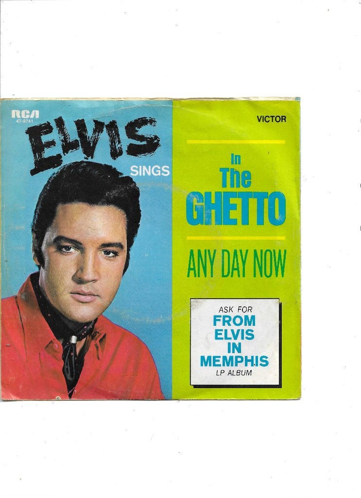 Single Elvis Presley - In the ghetto, Ophalen of Verzenden, Gebruikt, 7 inch, Pop