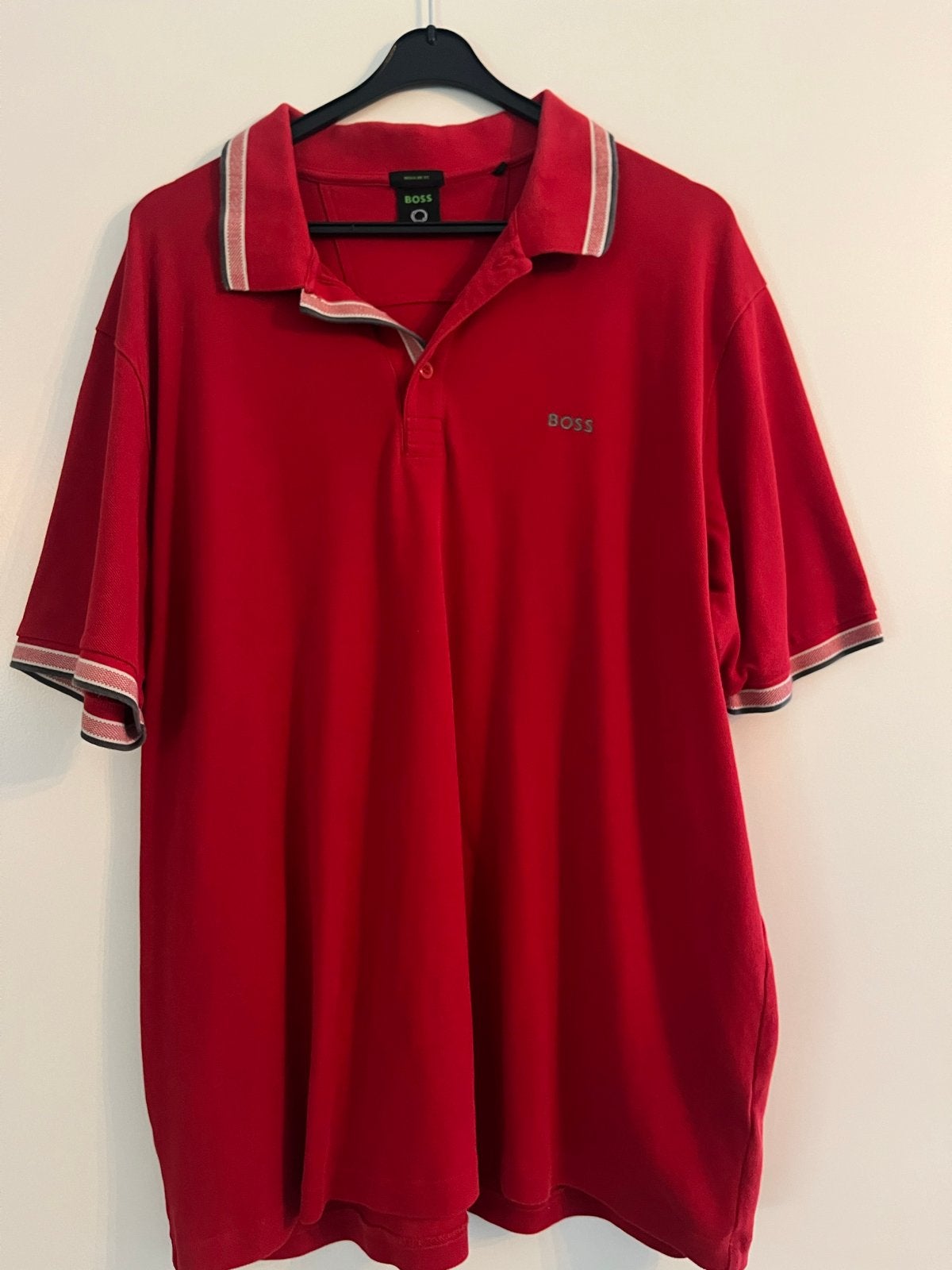 Hugo Boss Polo Rood Maat 4XL, Kleding | Heren, Ophalen of Verzenden, Zo goed als nieuw, Overige maten, Rood