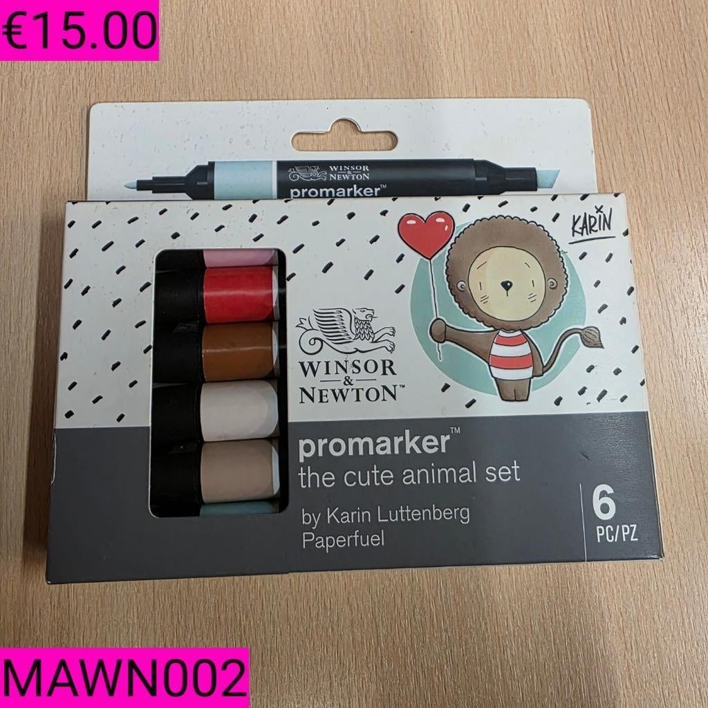 Markers Winsor & Newton 6, Ophalen of Verzenden, Zo goed als nieuw