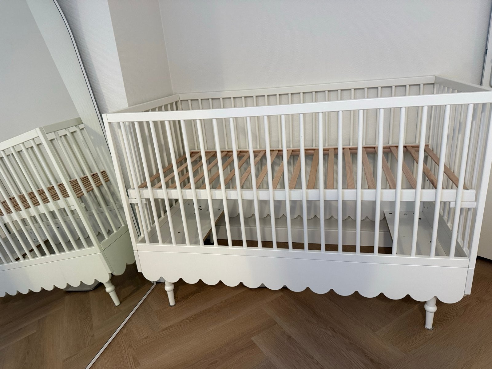Ledikant en juniorbed Babushka wit - Deug niet en Co., Ophalen, Zo goed als nieuw, Ledikant