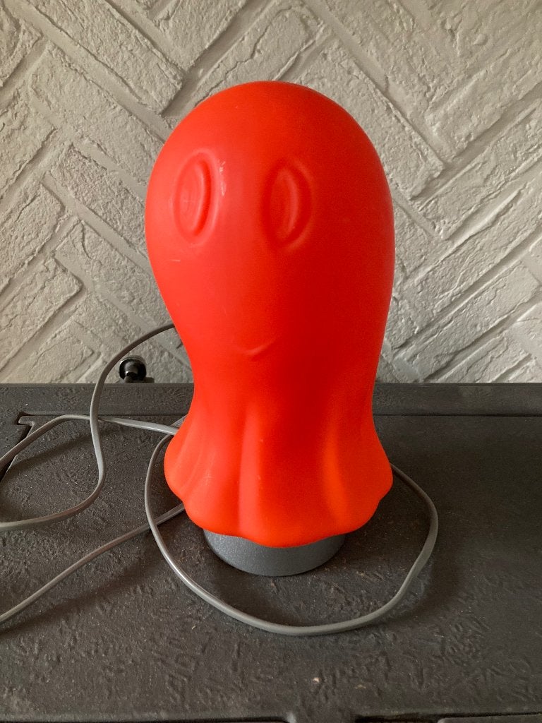 Halloween spookje als lamp, Ophalen of Verzenden, Zo goed als nieuw, Glas, Oranje